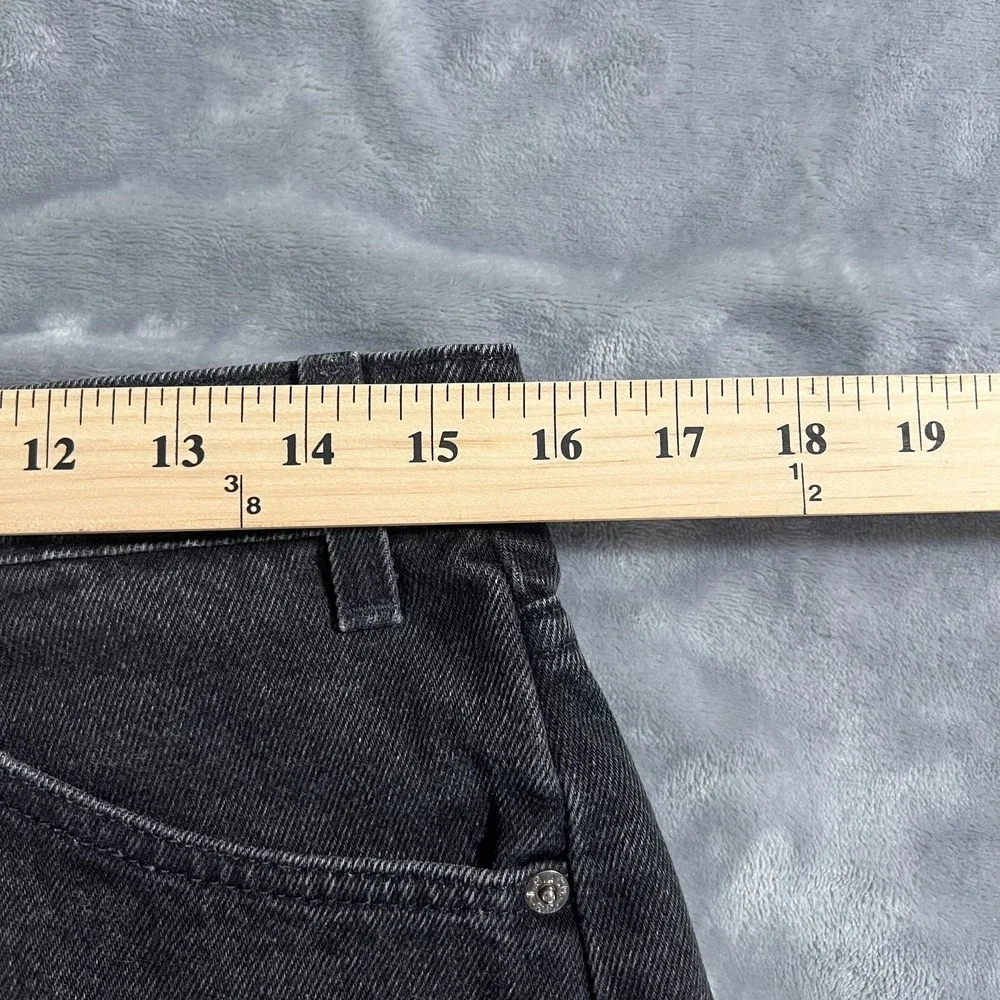 Vintage Levis 550 Jean Shorts Mens 33 (31) Black Red Batwing Orange Tab 90s